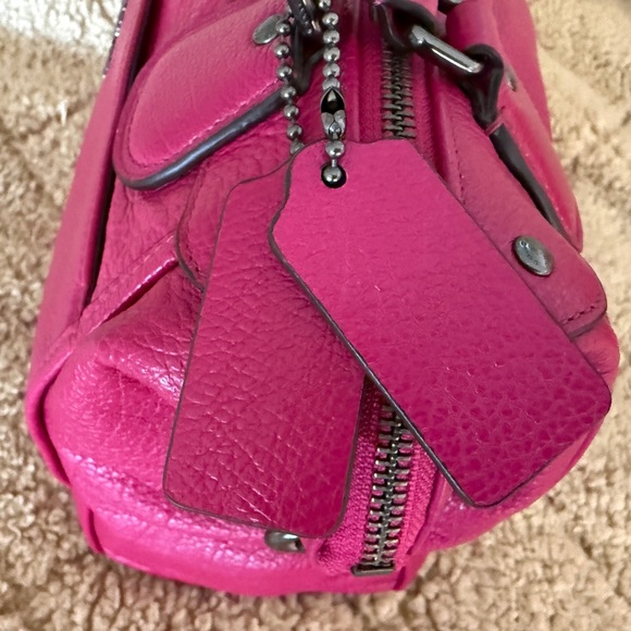 Coach Cranberry Leather Satchel NWT - Picture 5 of 9